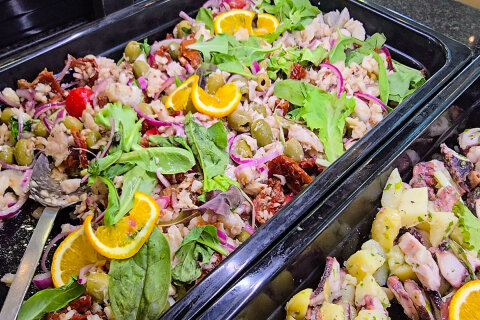 Bufetové večeře - resort Oliva, Rabac, Istrie, Chorvatsko