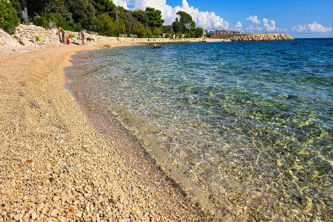 Apartmány Sandra - oblázková pláž 150 m od domu, Mandre, ostrov Pag, Chorvatsko