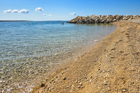 Apartmány Sandra - oblázková pláž 150 m od domu, Mandre, ostrov Pag, Chorvatsko