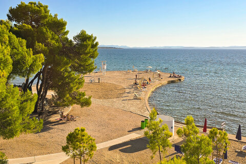 Zaton Holiday Resort - pláže, Zaton, Zadarská riviéra, Chorvatsko