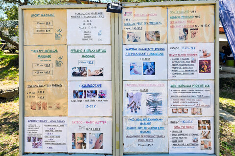 Resort Kovačine - nabídka masáží a kosmetických služeb u pláže, Cres, ostrov Cres, Chorvatsko