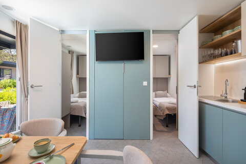 Mobilhome Family Premium pro 6–8 osob, Aminess Avalona Resort, Povljana, ostrov Pag, Chorvatsko