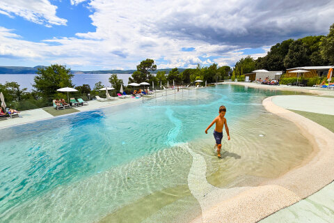 Mobilhome Salumbra - bazén, Selce, Crikvenická riviéra, Chorvatsko