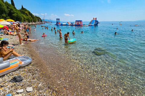 Prázdninový dům Kantrida - oblázková pláž Kantrida 500 m od domu, Rijeka, Chorvatsko