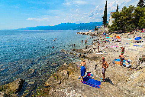 Apartmány Miramare - oblázková pláž Nora 400 m od domu, Rijeka, Chorvatsko