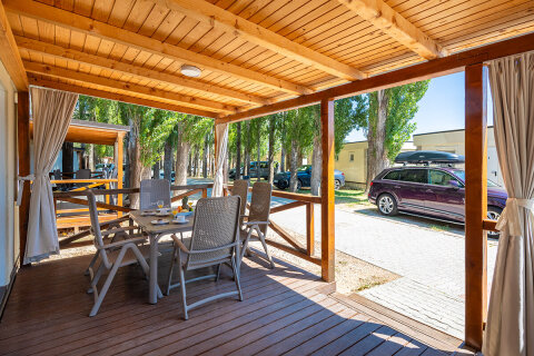 MH3L - Mobilhome Relax 6+2 (3rd/4th line) pro 6–8 osob, Almissa Resort, Omiš, Chorvatsko