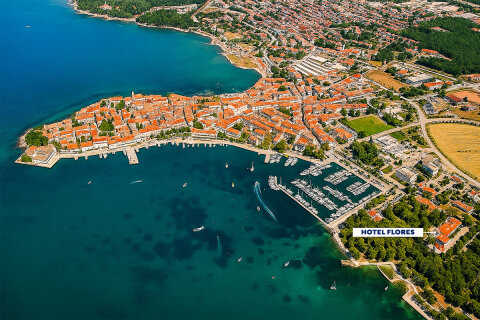 Hotel Flores****, Poreč, Istrie, Chorvatsko