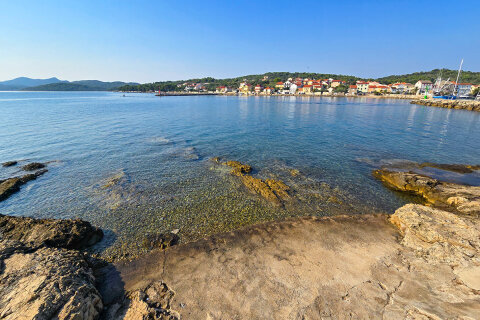 Resort Zelena Punta - pláže, Kukljica, ostrov Ugljan, Chorvatsko