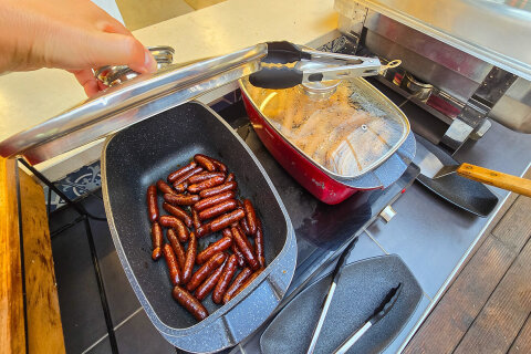 Resort Zelena Punta - bufetové snídaně v baru Skakaona, Kukljica, ostrov Ugljan, Chorvatsko