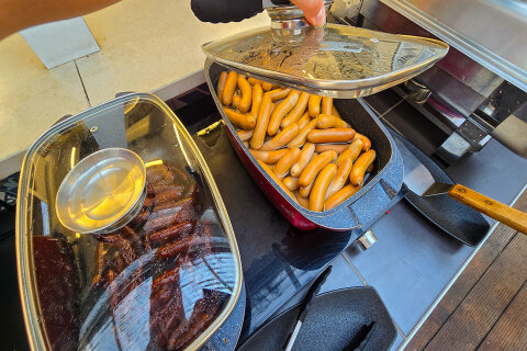 Resort Zelena Punta - bufetové snídaně v baru Skakaona, Kukljica, ostrov Ugljan, Chorvatsko