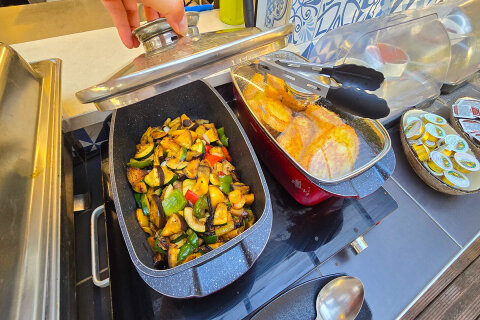 Resort Zelena Punta - bufetové snídaně v baru Skakaona, Kukljica, ostrov Ugljan, Chorvatsko