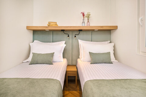 Luxury Glamping Home pro 4–5 osob, Aminess Atea Resort*****, Njivice, ostrov Krk, Chorvatsko