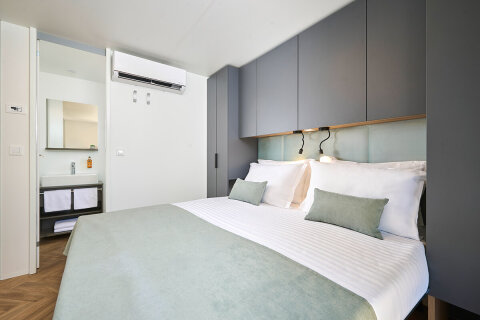 Luxury Glamping Home pro 4–5 osob, Aminess Atea Resort*****, Njivice, ostrov Krk, Chorvatsko