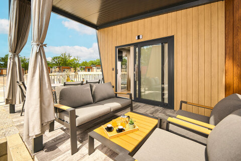 Luxury Glamping Home pro 4–5 osob, Aminess Atea Resort*****, Njivice, ostrov Krk, Chorvatsko