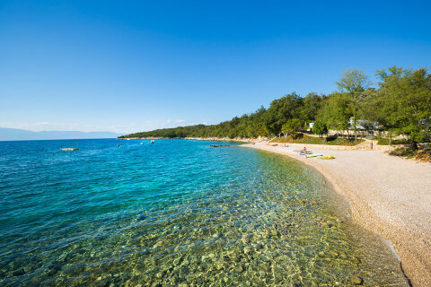 Aminess Atea Camping Resort***** - pláže, Njivice, ostrov Krk, Chorvatsko