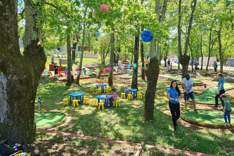 Aminess Atea Camping Resort***** - minigolf, Njivice, ostrov Krk, Chorvatsko