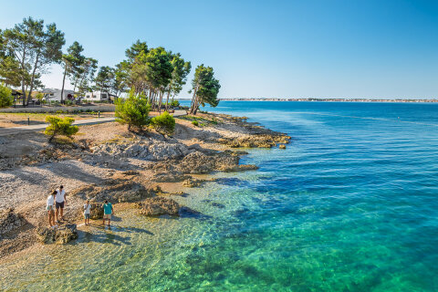 Avalona Camping Resort - pláže, Povljana, ostrov Pag, Chorvatsko
