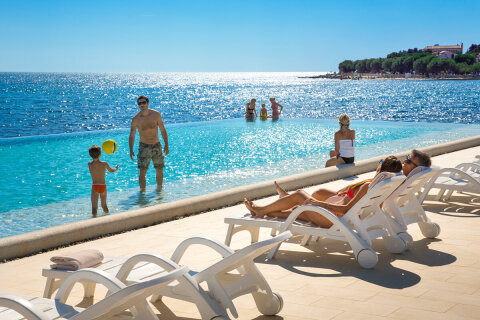 Aminess Laguna Maradiso Hotel*** - přílivový bazén Punto Mare, Novigrad - Cittanova, Istrie, Chorvatsko