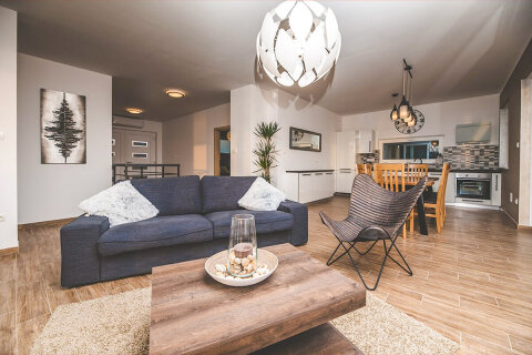 Prázdninový dům Gracia - obývák, Jadranovo, Crikvenická riviéra, Chorvatsko