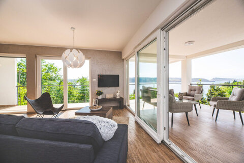 Prázdninový dům Gracia - obývák, Jadranovo, Crikvenická riviéra, Chorvatsko