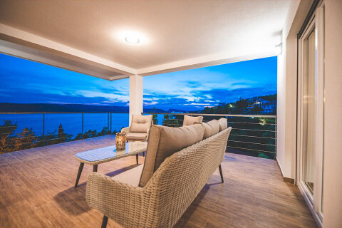 Prázdninový dům Gracia - terasa, Jadranovo, Crikvenická riviéra, Chorvatsko