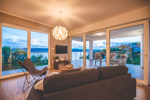 Prázdninový dům Gracia - obývák, Jadranovo, Crikvenická riviéra, Chorvatsko