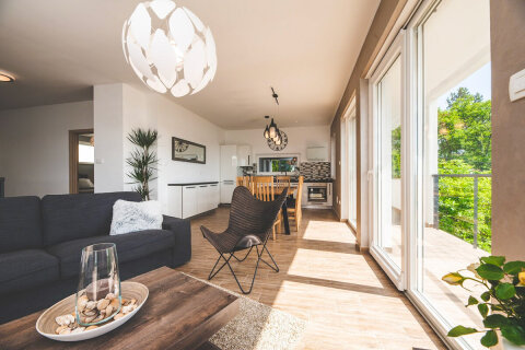 Prázdninový dům Grace - obývák, Jadranovo, Crikvenická riviéra, Chorvatsko