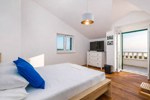 Prázdninový dům Mila - ložnice, ostrov Pag, Chorvatsko