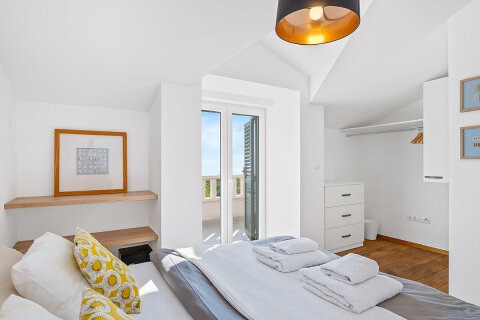 Prázdninový dům Mila - ložnice, ostrov Pag, Chorvatsko