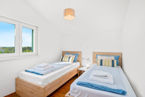 Prázdninový dům Mila - ložnice, ostrov Pag, Chorvatsko