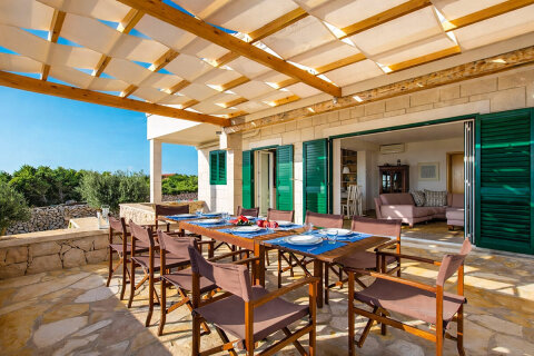 Prázdninový dům Mila - terasa, ostrov Pag, Chorvatsko