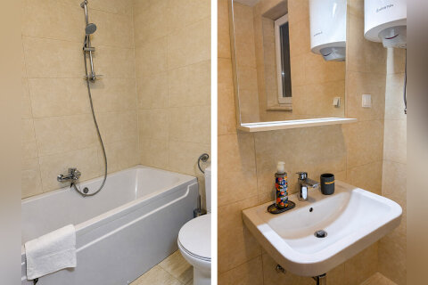 Prázdninový dům Mila - koupelna, ostrov Pag, Chorvatsko