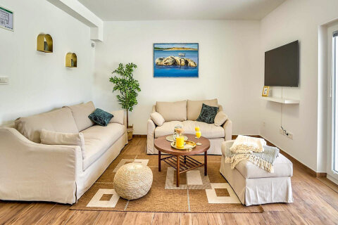 Prázdninový dům Katja - obývák, Metajna, ostrov Pag, Chorvatsko