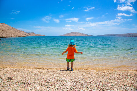Prázdninový dům Katja - oblázková pláž Ručica 1,5 km od domu, Metajna, ostrov Pag, Chorvatsko