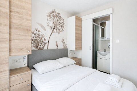 MHFW - Mobilhome Family 6+2 C zona Whirpool pro 6–8 osob, Almissa Resort, Omiš, Chorvatsko