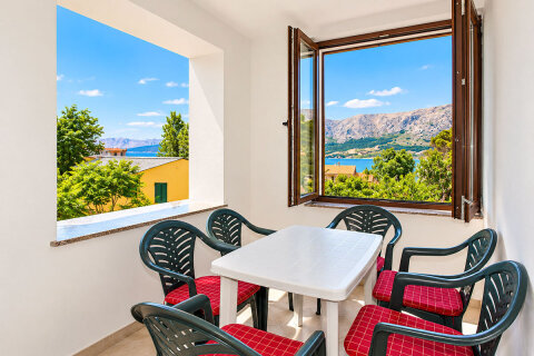 A2 - apartmány Badem, Baška, ostrov Krk, Chorvatsko