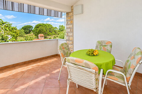 A1 - starší foto terasy, apartmány Cimet, Privlaka, Zadarská riviéra, Chorvatsko