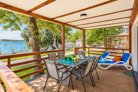 Mobilhome Deluxe Sea View pro 4–6 osob, Banjole, Istrie, Chorvatsko