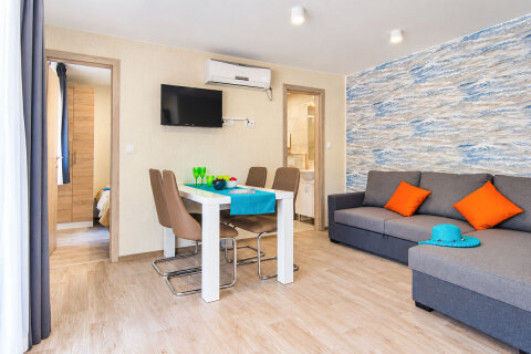 Mobilhome Deluxe Sea View pro 4–6 osob, Banjole, Istrie, Chorvatsko