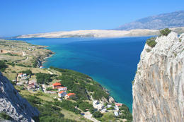 Pláže Pag-Bošana, ostrov Pag, Chorvatsko