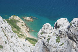 Pláže Pag-Bošana, ostrov Pag, Chorvatsko