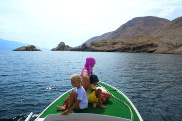 Výlet člunem v Pažském zálivu, ostrov Pag