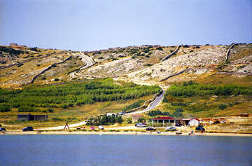 Výlet člunem v Pažském zálivu, ostrov Pag