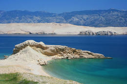 Výlet člunem v Pažském zálivu, ostrov Pag