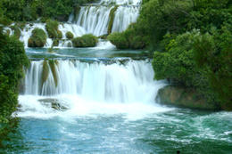 Skradinské vodopády, Národní park Krka, Chorvatsko