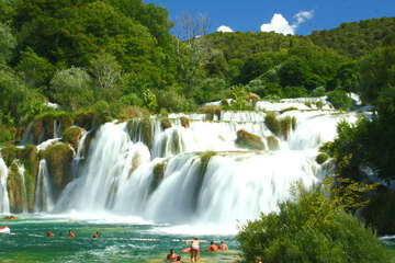 Skradinské vodopády, Národní park Krka, Chorvatsko
