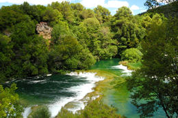 Skradinské vodopády, Národní park Krka, Chorvatsko