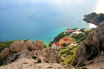 Chorvatsko, ostrov Pag, výstup na Sv. Vid