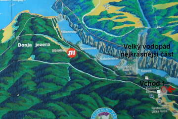 Chorvatsko, národní park Plitvice, jezera a vodopády