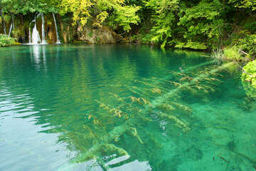 Chorvatsko, národní park Plitvice, jezera a vodopády